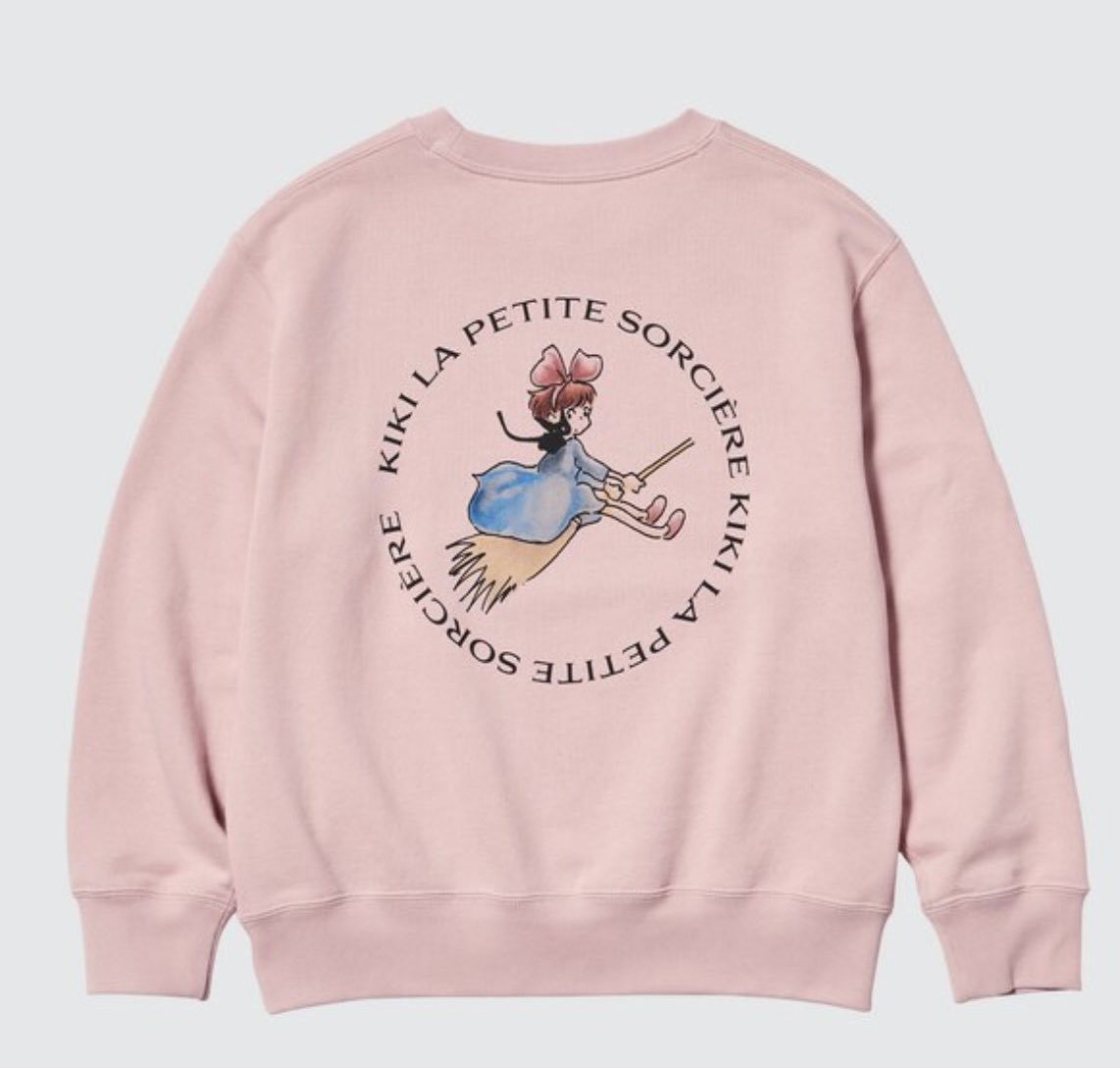 【UNIQLO スタジオジブリ】スウェット 魔女の宅急便 UNIQLO✖️ジブリ コラボ 魔女の宅急便 スウェットシャツ M
