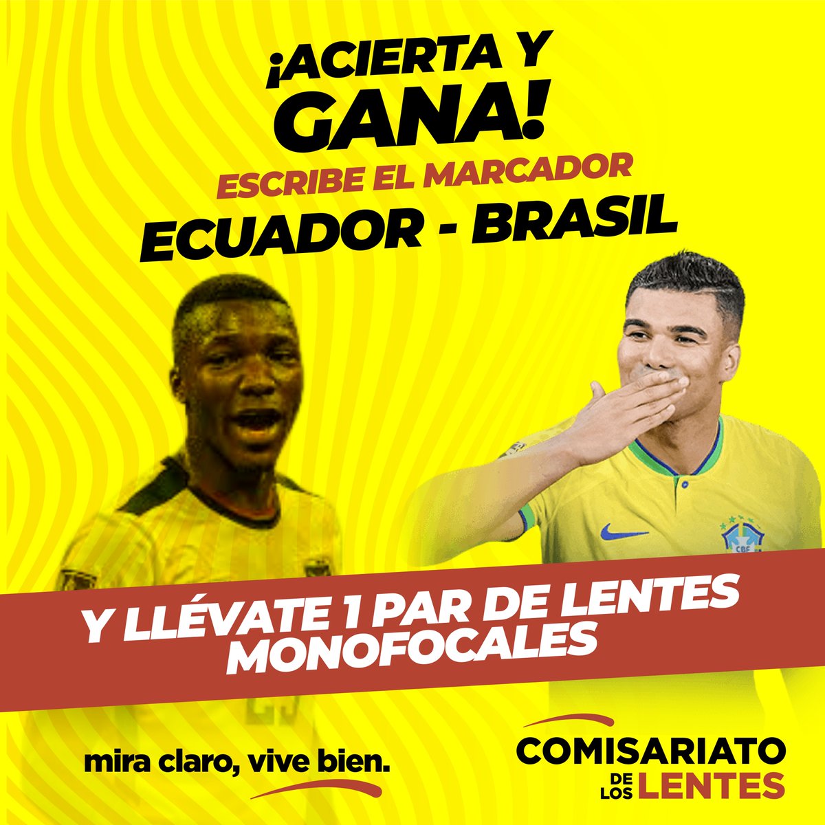 opticacdll's tweet photo. ¡PRONOSTICA Y GANA! 📷 vs 📷
Haz tu pronóstico  y participa en el SORTEO , de un par de lentes blancos +antireflejo +filtro azul monofocales 
1- Comenta el marcador final
📷 Comparte y/o sigue la página (Doble oportunidad)
📷 Sigue nuestras redes sociales (Triple oportunidad) https://t.co/oErPMylS3r
