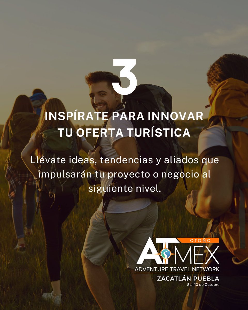 🚀 Regístrate y sé parte de ATMEX 2025: atmex.mx
#ATMEXZacatlán2025 #TurismoDeAventura