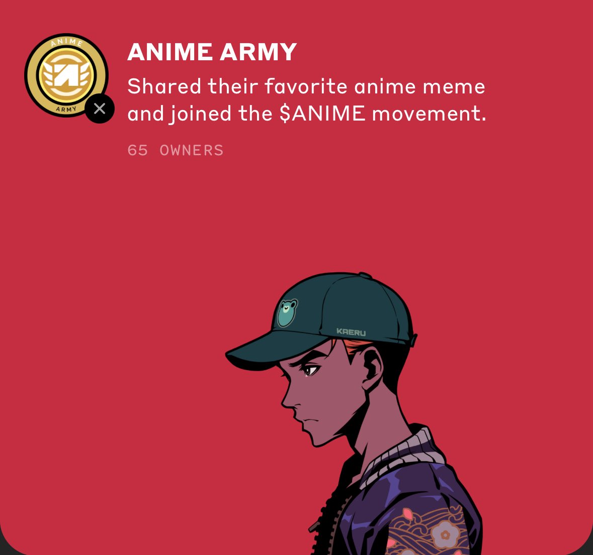 •ᴅɢᴛʟ• (@dgtlemissions) on Twitter photo Azuki just dropped a new "ANIME ARMY" badge. Check out your Collector Profile to see if you got it. $anime Azuki just dropped a new "ANIME ARMY" badge. Check out your Collector Profile to see if you got it. $anime