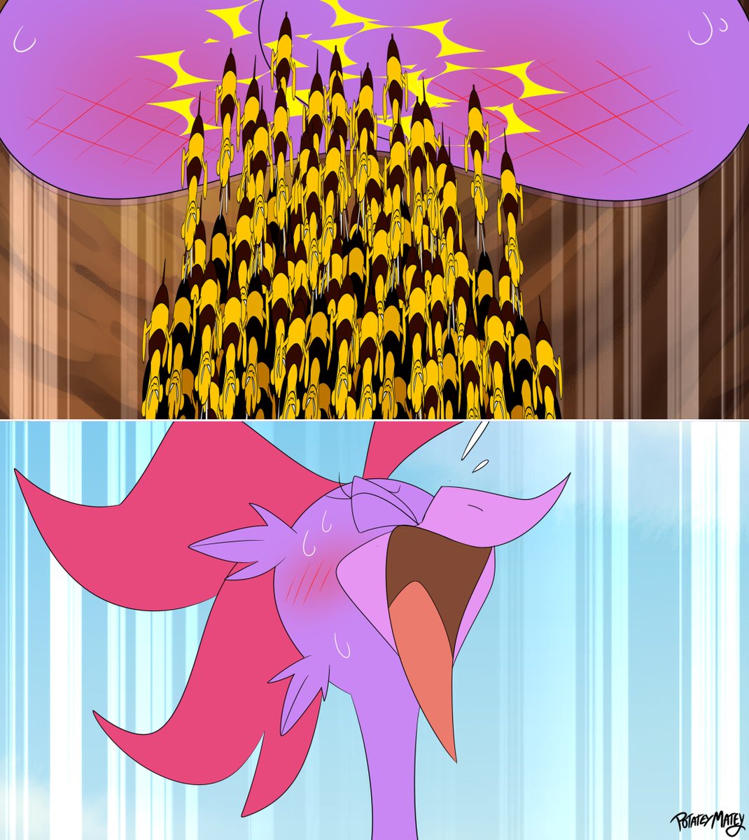 "STOP STINGING MY BOTTOM!"