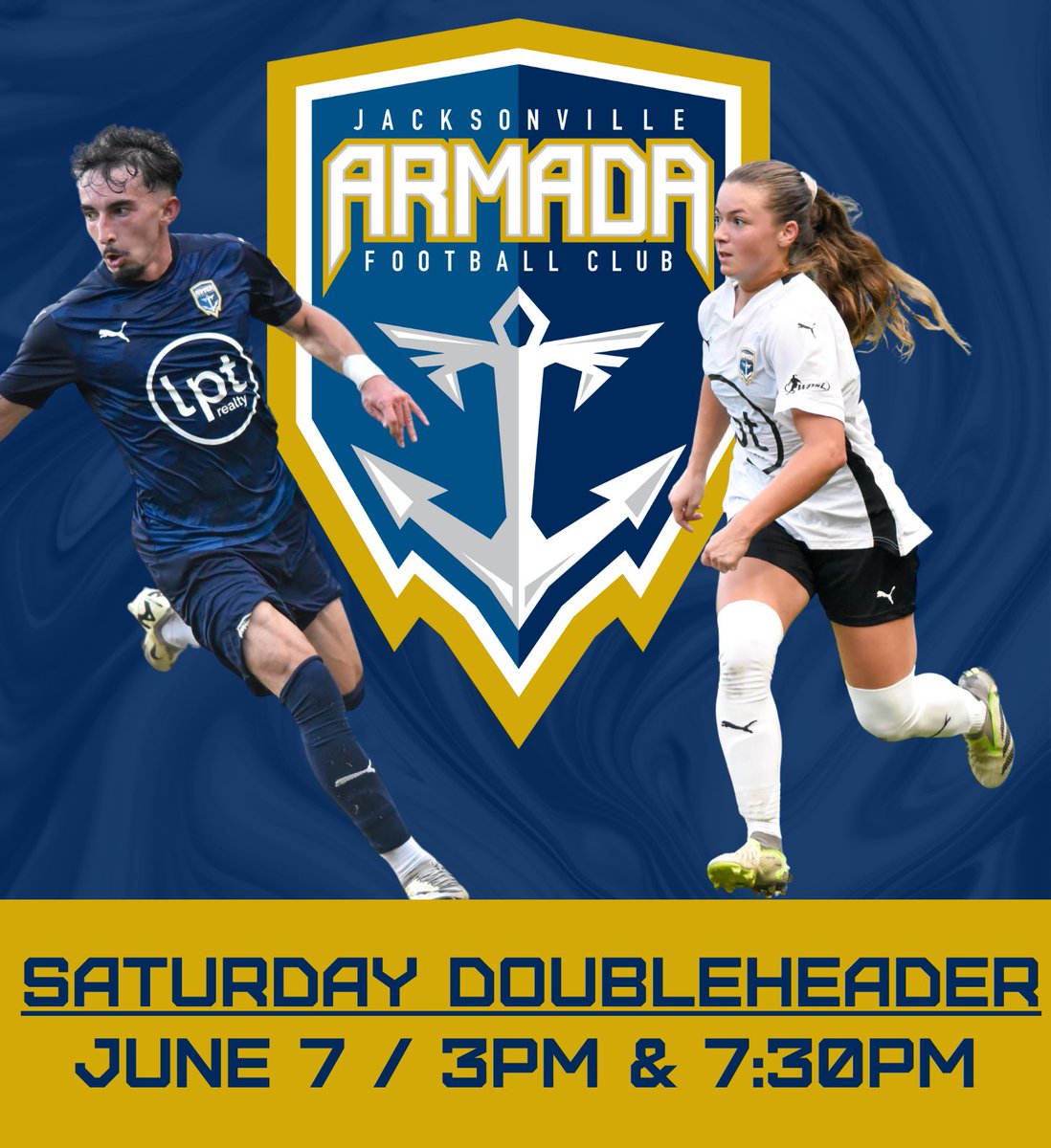 Saturday Doubleheader: <a href="/ArmadaFCU23W/">Armada FC U-23 Women</a> play at 3PM as scheduled - match will be streamed. Armada U23 Men will now play an “away” match at 7:30PM right here at EWU. Women’s tickets are still on sale! Men’s match is free to attend but will not be streamed. Come support both squads!