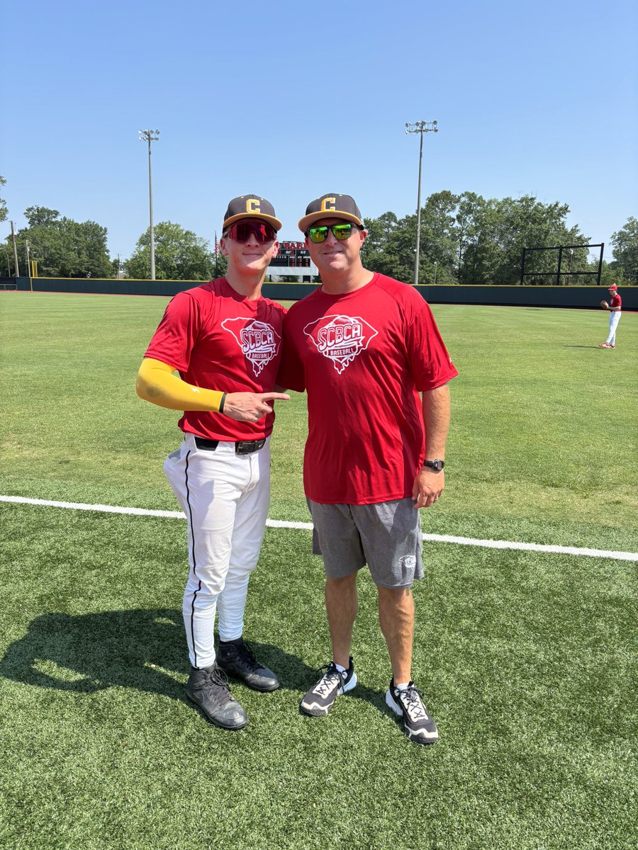 CrescentBSB's tweet image. Enjoying a day at the ballpark in Sumter today for the North/South All Star Games!  Representing Crescent High School @Trippcook31 and Head Coach Blair Carson!