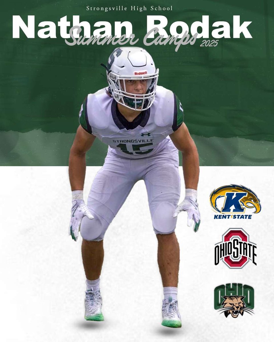 Nathan rodak (@nathan_rodak15) on Twitter photo My 2025 camp schedule
CO-27||LB||5,10||180||GPA3.9||
Ohio st-6/5
Kent st-6/14
Ohio university-6/20
<a href="/Strongsville_FB/">StrongsvilleFootball</a> <a href="/jason_trusnik/">Jason Trusnik (official acct.)</a> <a href="/CoachMooney81/">Andrew Mooney</a> My 2025 camp schedule
CO-27||LB||5,10||180||GPA3.9||
Ohio st-6/5
Kent st-6/14
Ohio university-6/20
<a href="/Strongsville_FB/">StrongsvilleFootball</a> <a href="/jason_trusnik/">Jason Trusnik (official acct.)</a> <a href="/CoachMooney81/">Andrew Mooney</a>