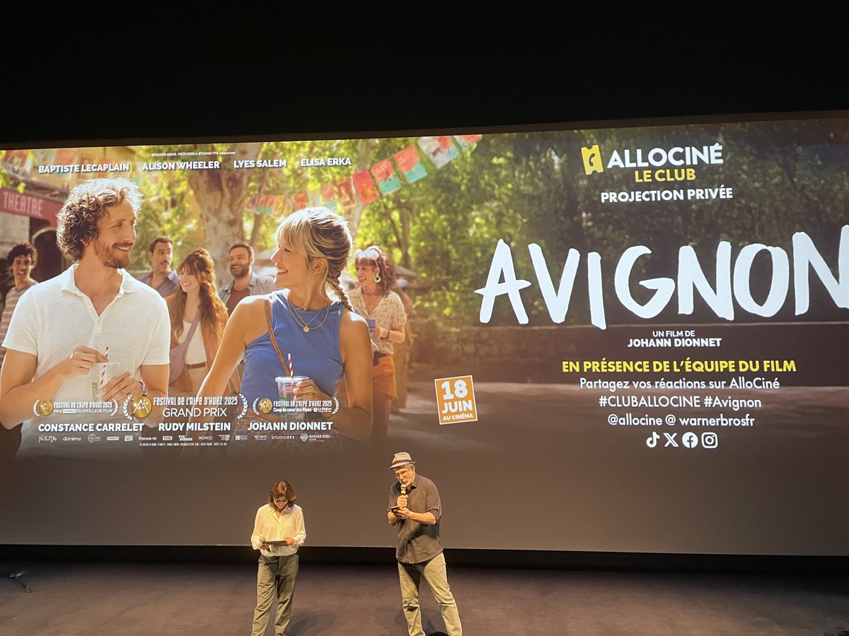 Le spectacle vivant à l'honneur au #Cluballocine avec #Avignon 1er long de Johann Dionnet accompagné de sa "troupe", version avignonnaise de l'Esquive d'Abdellatif Kechiche
