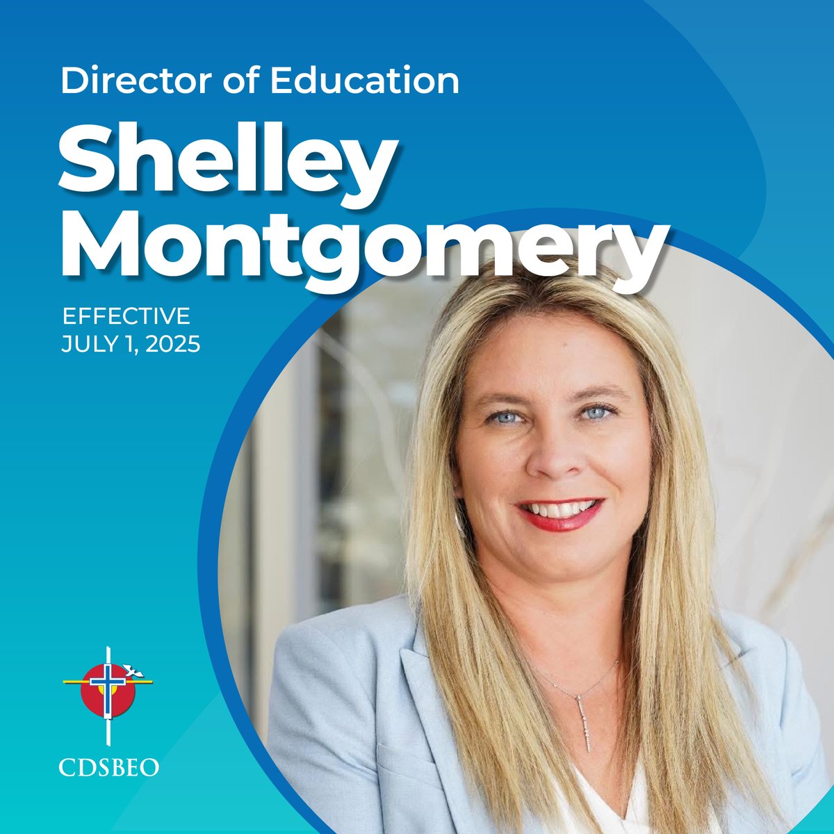 The CDSBEO is pleased to announce that Shelley Montgomery, Superintendent of Student Success, Elementary, with the Ottawa Catholic School Board has been selected as the new Director of Education, effective July 1, 2025. More at: cdsbeo.on.ca/cdsbeo-selects…