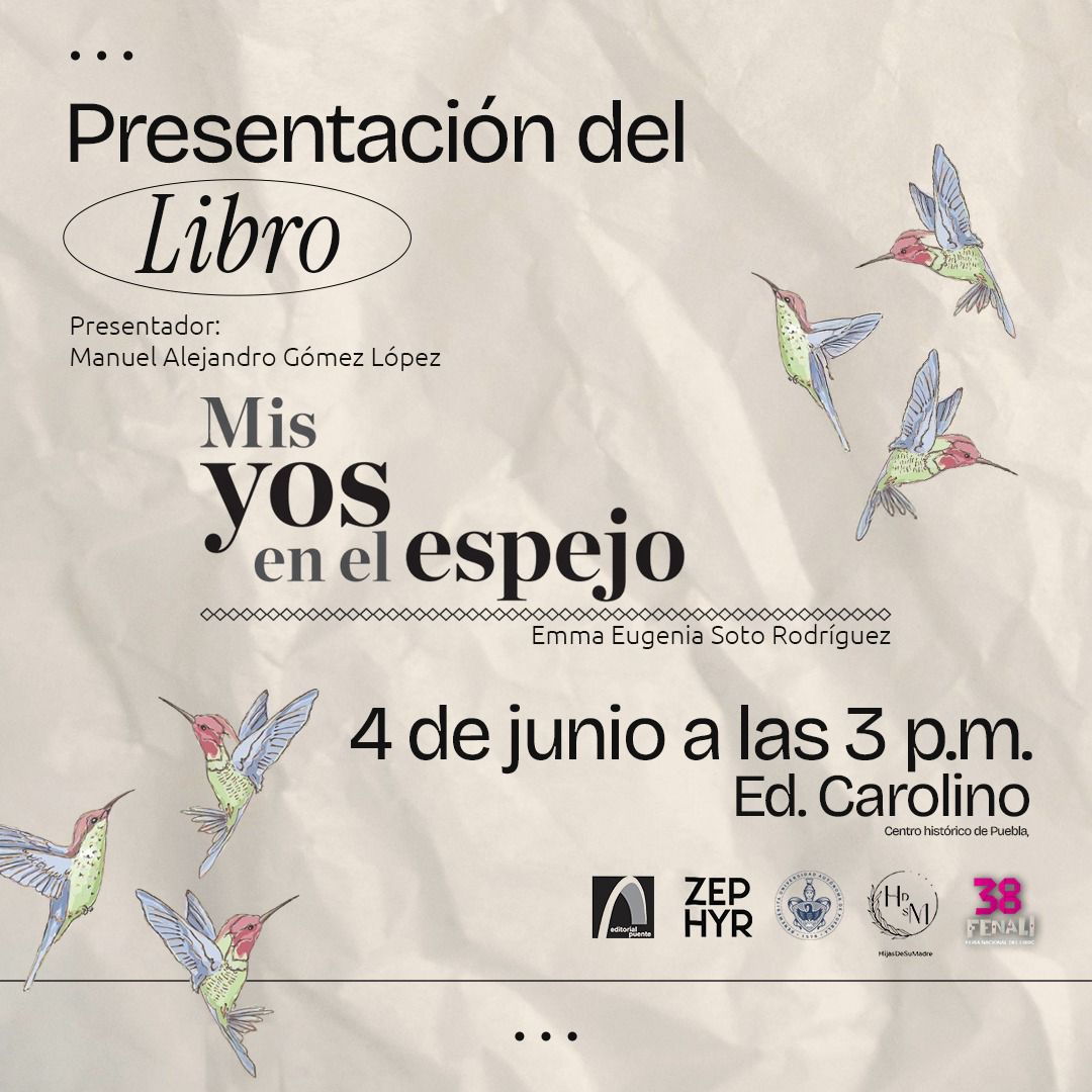 larevista_unica's tweet image. 📚 Este 4 de junio se presentará en el #EdificioCarolino la obra #MisYosEnElEspejo, de Emma Eugenia Soto Rodríguez, una propuesta literaria que invita a la reflexión sobre la identidad, la memoria y los múltiples rostros del yo.

La presentación estará a cargo de Manuel Alejandro
