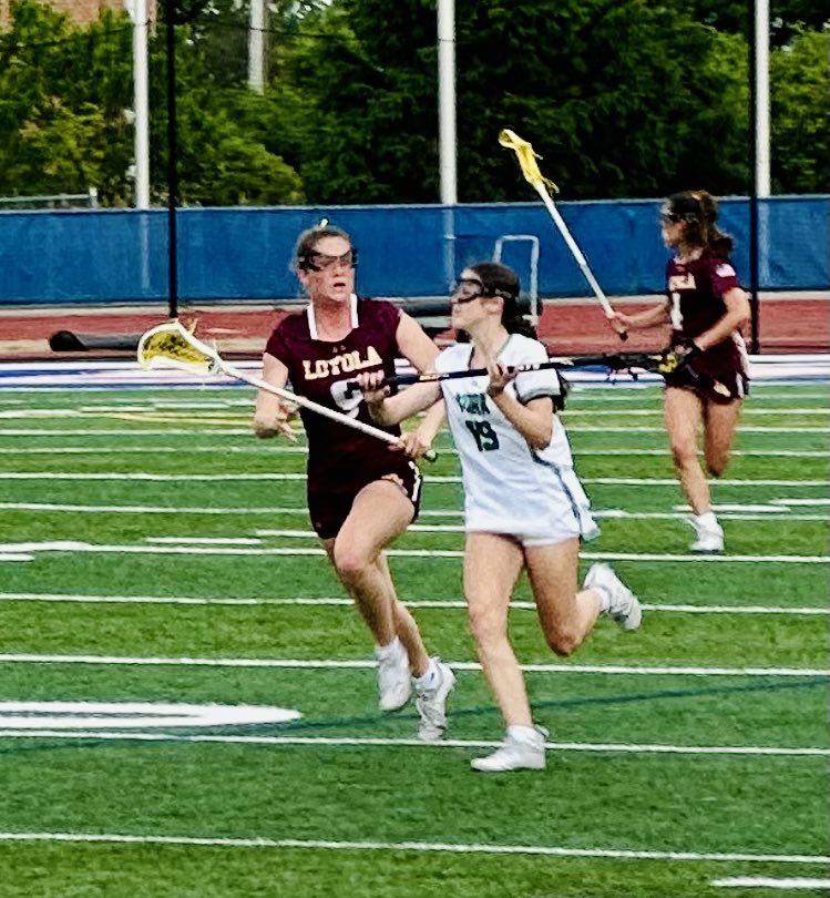 Girls’ Lacrosse
IHSA Super Sectional
Loyola 12
York      3
Half