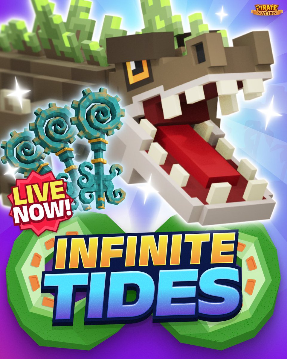 PirateNation's tweet photo. A new challenge begins TODAY, Pirates 🏴‍☠️

Infinite Tides is now available for all players to take on a roguelite-inspired battle experience!

Take on an onslaught of enemies and earn a limited edition skin if ye can win all the battles! See how this new game mode works 🧵 https://t.co/9jT9Jl3lqy