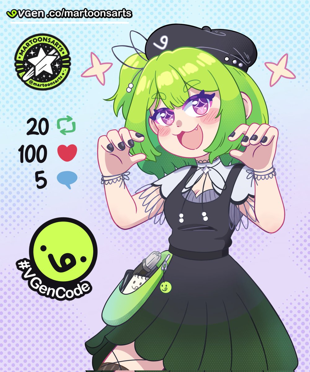 martoonsarts's tweet image. ✨ I want to get on VGen! ✨
As a digital artist bringing fanart, commissions, and character love to life, I’m excited to join a platform built for creatives and their supporters 💚
VGen.co/martoonsarts
#VGenCode #vgen #vgenartist #digitalart #fanart #oc #illustration