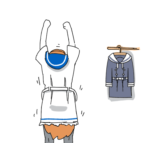「そういえば6月で衣替えなので服替えます」|ごんのイラスト