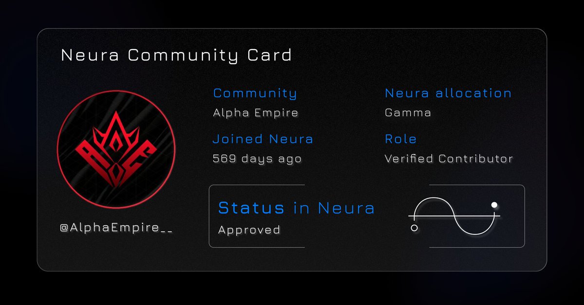 𝐀𝐥𝐩𝐡𝐚 𝐄𝐦𝐩𝐢𝐫𝐞 𝐗 𝐍𝐄𝐔𝐑𝐀  

We're thrilled to announce our collaboration with <a href="/NeuraADND/">Neura</a> for their upcoming drop on <a href="/AbstractChain/">Abstract</a>!