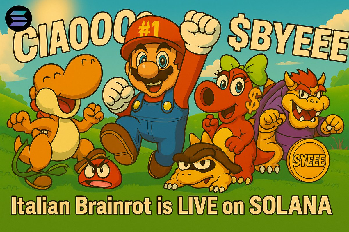 BYEEECOIN's tweet photo. 🚀 $BYEEE is officially LIVE on Solana!
Italian Brainrot has infected the blockchain 🤌🍝
💰 Trade now:
 https://t.co/DQllgZKz72

🌐 Website: https://t.co/HVMtln8hUX
💬 Telegram: https://t.co/EeiMh94WRv
CIAOOO IN, $BYEEE OUT 🇮🇹
#Solana #BYEEE #MemeCoin #Crypto #Degens https://t.co/Usa8Mf9VKB
