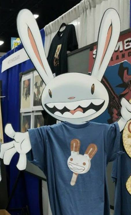 Zaptor37's tweet photo. Repost from Bluesky:
He was used during San Diego Comic Con, he changed at least 2 times (Had old cardboard made around 90's, then got new cardboard, and then his eyes got colored black), here's main pictures I got from newest to oldest: https://t.co/kHdN2qOKhk