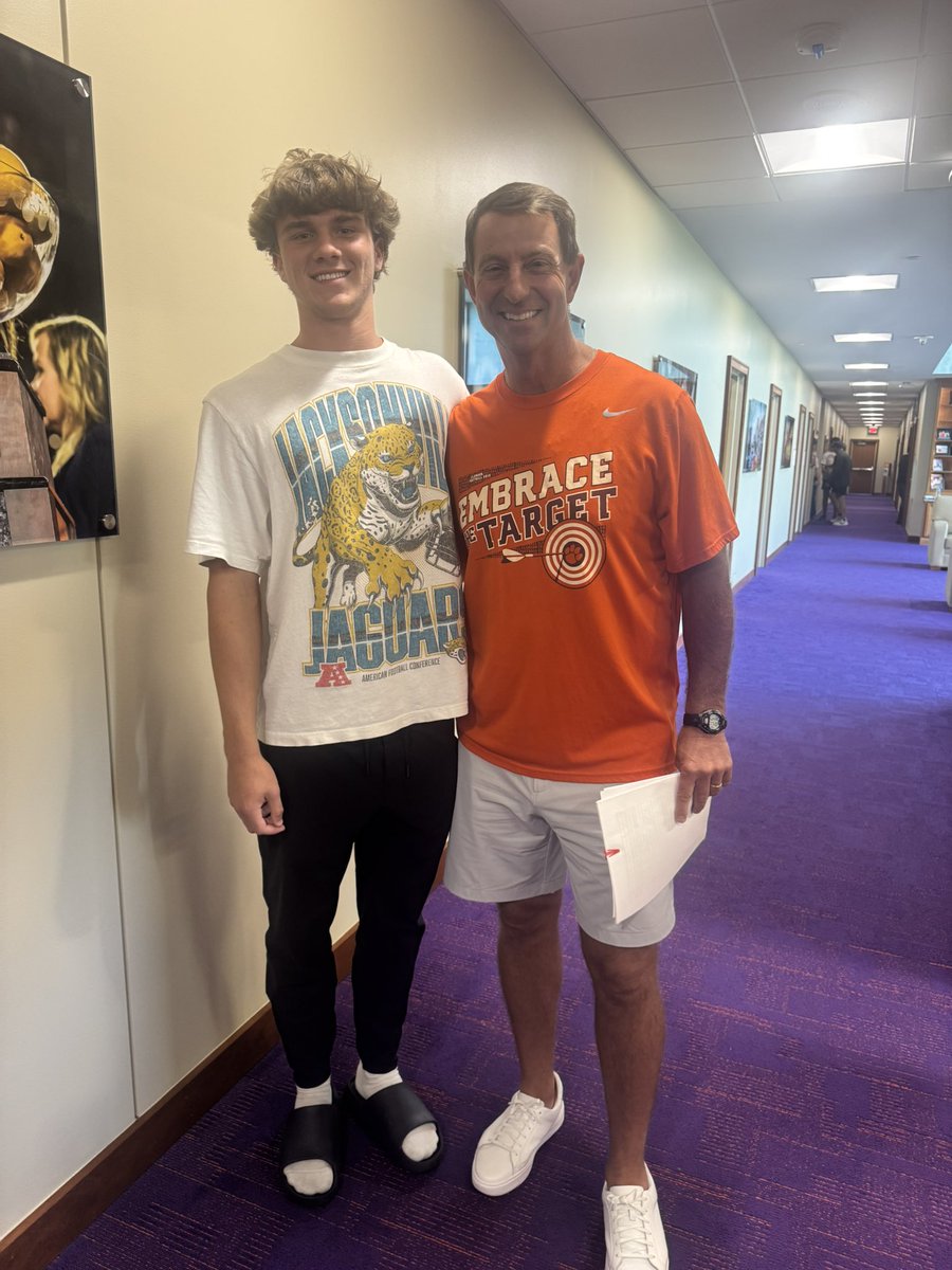 Camden Tietze (@camtietze7) on Twitter photo Had a great time competing at Clemson. Special program. Huge thank you to <a href="/Coach_Grisham/">Tyler Grisham</a> for making the bolles crew feel so welcome. Will see you in Death Valley for a game! <a href="/Edwards17Xander/">Xander Edwards</a> <a href="/Asherghioto34/">Asher Ghioto</a> <a href="/LukeToland2028/">LukeToland2028</a> <a href="/Bolles_Football/">Bolles Football</a> <a href="/ClemsonFB/">Clemson Football</a> <a href="/DeshawnBrownInc/">Deshawn Brown</a> Had a great time competing at Clemson. Special program. Huge thank you to <a href="/Coach_Grisham/">Tyler Grisham</a> for making the bolles crew feel so welcome. Will see you in Death Valley for a game! <a href="/Edwards17Xander/">Xander Edwards</a> <a href="/Asherghioto34/">Asher Ghioto</a> <a href="/LukeToland2028/">LukeToland2028</a> <a href="/Bolles_Football/">Bolles Football</a> <a href="/ClemsonFB/">Clemson Football</a> <a href="/DeshawnBrownInc/">Deshawn Brown</a>