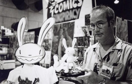 Repost from Bluesky:
He was used during San Diego Comic Con, he changed at least 2 times (Had old cardboard made around 90's, then got new cardboard, and then his eyes got colored black), here's main pictures I got from newest to oldest: