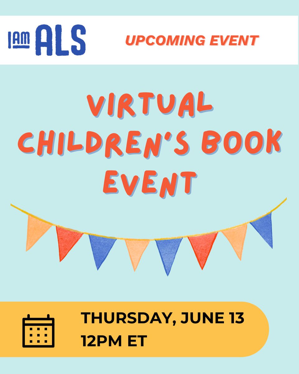 Join I AM ALS, <a href="/lorenzos_house/">Lorenzo's House</a>, and Global Neuro Ycare on Thursday, June 13 for a virtual event designed for children and families to raise awareness about ALS, other motor neuron diseases (MNDs), and younger-onset dementia. Learn more &amp; sign up: bit.ly/4kMmDEX
