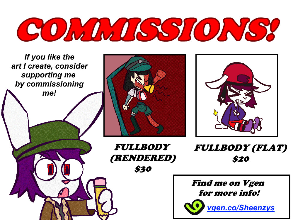 sheenzys's tweet image. - COMMS OPEN -
I am Vonny/Sheenzys, and I like to make art! If you like the work I create, consider supporting me via a commission!
Check out my Vgen for more info: vgen.co/Sheenzys
#Art #FurryArtist #Artist #Comms #CommInfo #Vgen
#VgenComms #ArtistOnTwitter