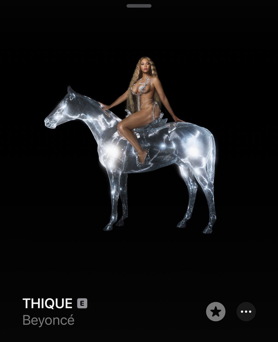 Beyoncé did us dirty when she didn’t make an animated cover and didn’t produce and master Cowboy Carter with Dolby Atmos, like Renaissance cover is so chic 😭