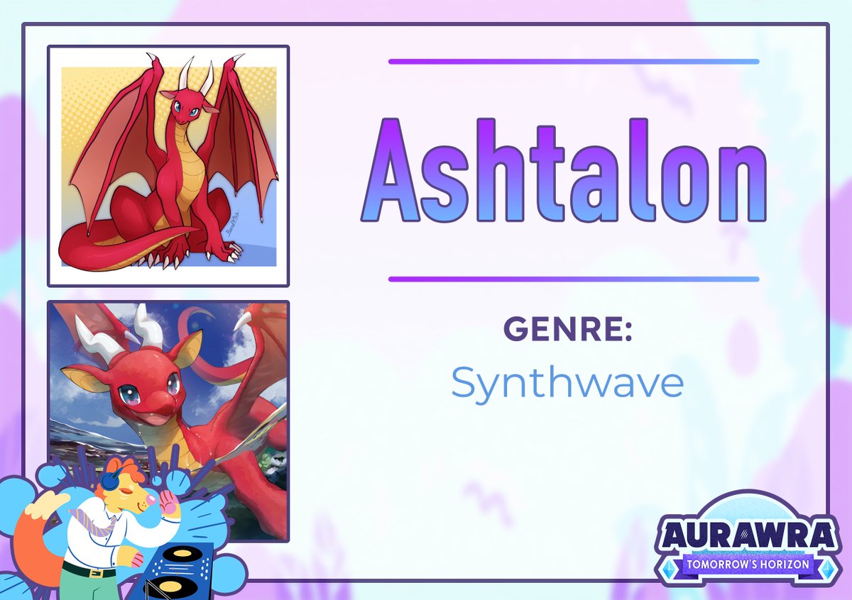 This dragons bringing the heat with their Synthwave set, welcome <a href="/Ashtalon/">Ashtalon Skyfire</a> to our DJ Lineups! 🐉❤️

Sure to stun us all with their retrofuturistic vibes; so bring your sunglasses &amp; best Hawaiian shirt &amp; get ready to enjoy the tunes~