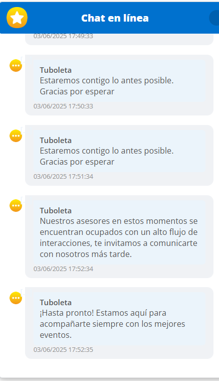 arcebryan4's tweet photo. @Tuboletaoficial , esto es una falta de respeto total.
Después de esperar meses con ilusión para ver a nuestro artista favorito, ustedes cambian la fecha del evento de forma arbitraria.

¡Esto es abuso al consumidor!#TuBoletaResponde #PQRS #Colombia 
@sicsuper @CamiloMusica https://t.co/KH94L0P9TV