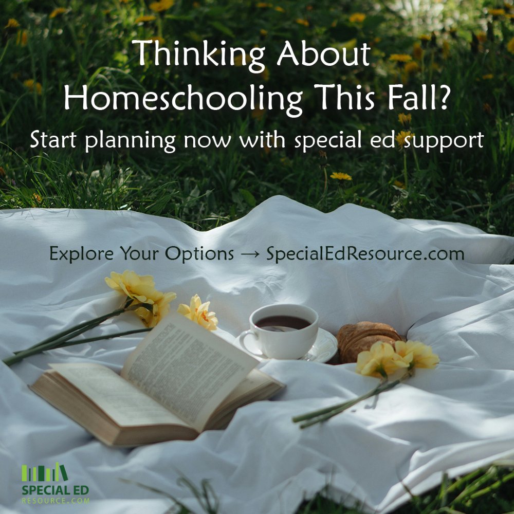 Thinking about homeschooling this fall?
☀️ Summer is the perfect time to explore your options. Our special ed experts help families build customized homeschool plans that work.
Start here → specialedresource.com/special-needs-…
#HomeschoolHelp #SPEDSupport