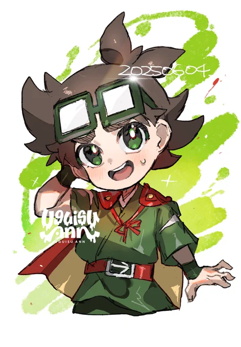 #うじうじマッチャマン ついに設定資料集ゲットしたのでファンアート…