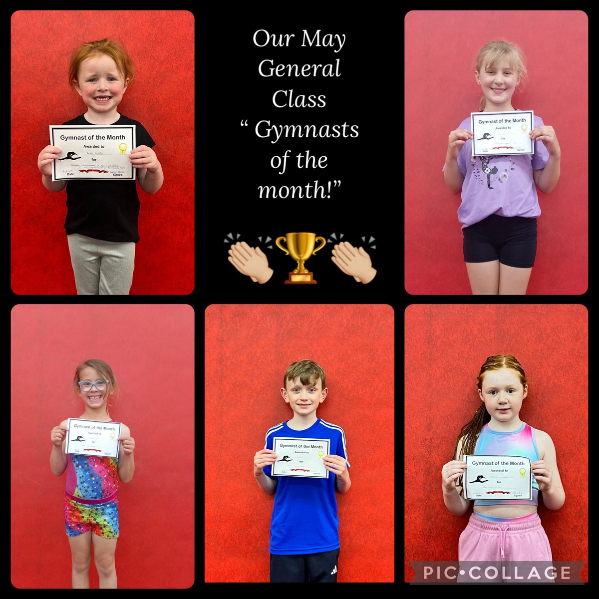 Congratulations to our “General Class“ &amp; “Squad” gymnasts of the month🙌