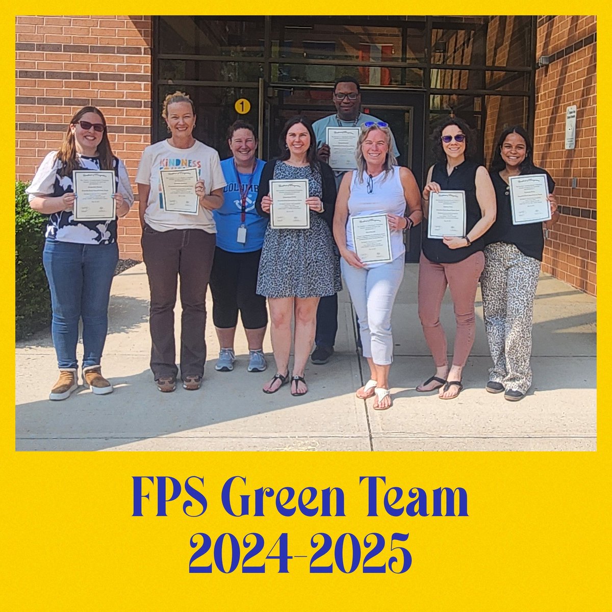 Our Green Team was able to Celebrate our recognition from last week. Thank you for doing what you do to make FPS sustainable! <a href="/FPS_Stein_FTPS/">Jennifer Stein</a> <a href="/VP_JYoung_FTPS/">Jessica Young</a> <a href="/SJ_Schools/">Sustainable Jersey for Schools</a>