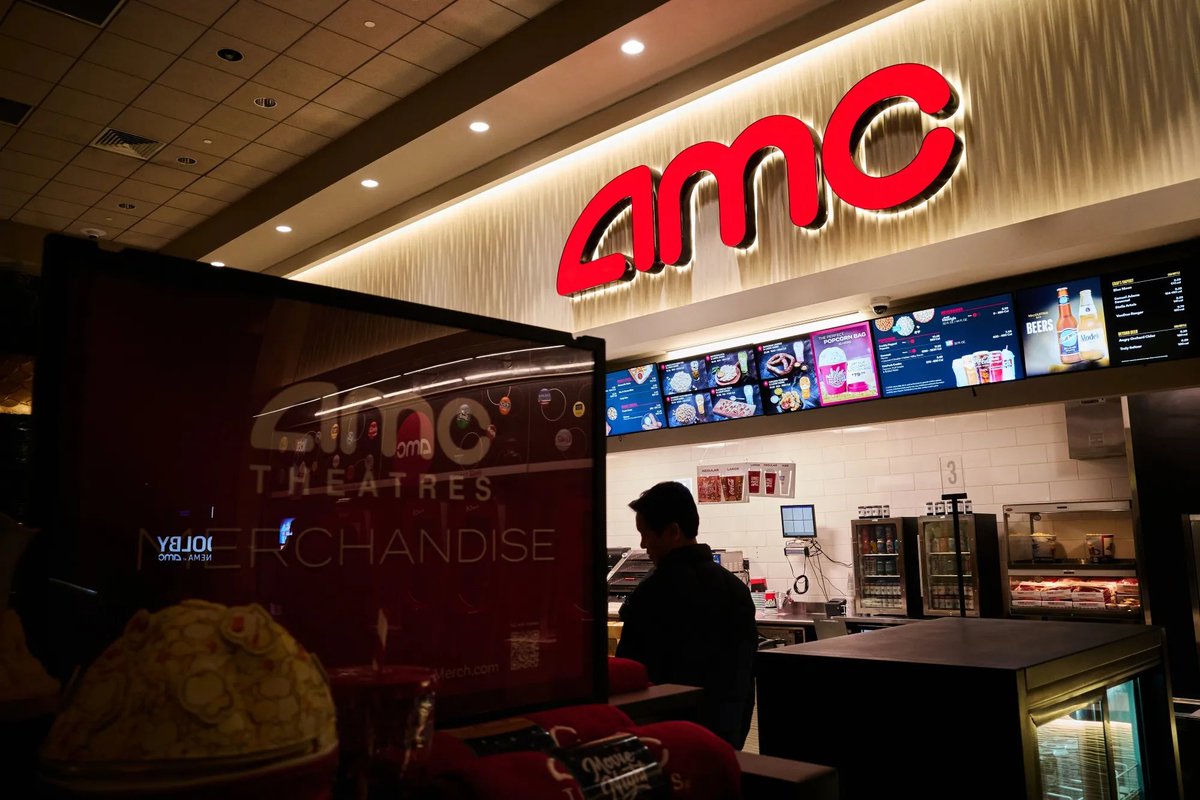 StockMKTNewz's tweet photo. AMC Theaters $AMC has agreed to run more advertising in its theaters, including a "platinum spot" shown right before the start of a movie, starting July 1st - Bloomberg https://t.co/fIfGO0AKZn