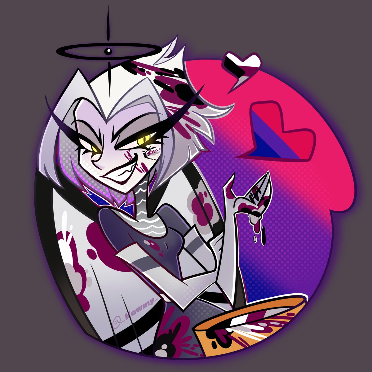 _Kawmy_'s tweet photo. HCs 🏳️‍🌈 #HazbinHotel #HazbinHotelAdam #HazbinHotelLute #HazbinHotelAbel https://t.co/eeEtKlXnV8