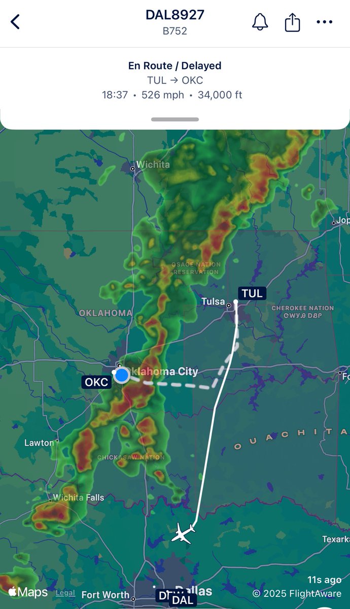 emmilkowski's tweet image. Tornado threat has passed here in OKC but not before diverting the Pacers to take the scenic tour of Oklahoma. #ThunderUp