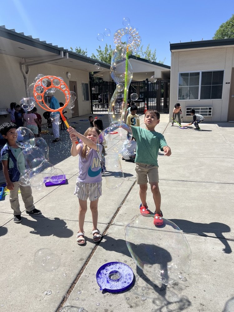 JulieCroy11's tweet image. TK bubbles, chalk and water play day💜💛#lvpride #weareBUSD