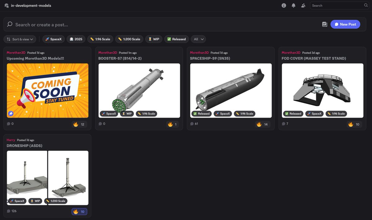 An Duong (@anduong_91) on Twitter photo In case if you don't know yet...
You can now see which <a href="/Morethan3dLtd/">MORETHAN3D LTD</a> models are currently being designed under the "# in-development-models" channel on our Discord Server (discord.gg/3cErWXNnuf) 😍
This channel offers you a unique opportunity not only to interact with the In case if you don't know yet...
You can now see which <a href="/Morethan3dLtd/">MORETHAN3D LTD</a> models are currently being designed under the "# in-development-models" channel on our Discord Server (discord.gg/3cErWXNnuf) 😍
This channel offers you a unique opportunity not only to interact with the