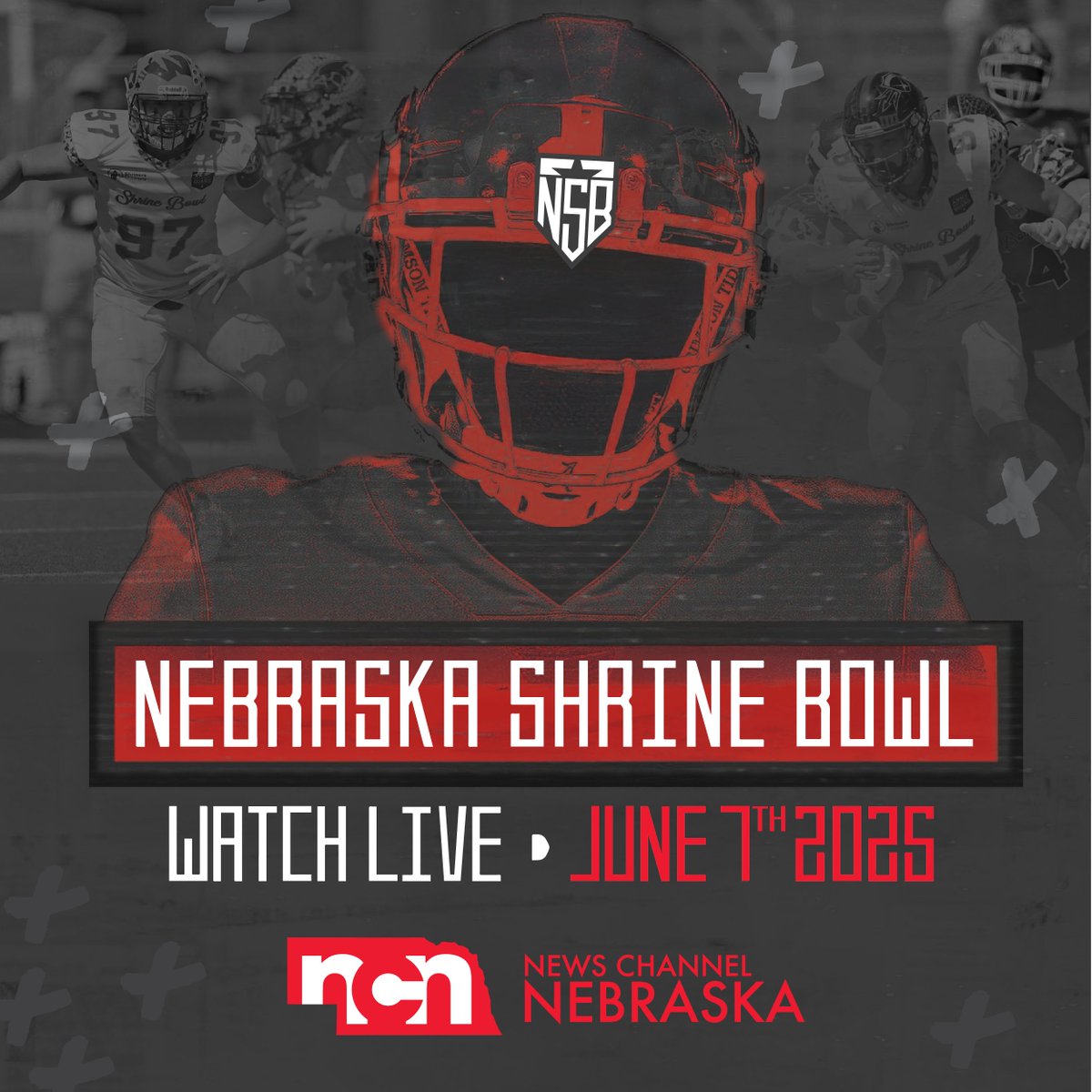 NCN Sports Now (@ncnsports) on Twitter photo 📺🏈: We're 3⃣ days away from the <a href="/NEShrineBowl/">Nebraska Shrine Bowl</a> on <a href="/NewsChannelNE/">News Channel Nebraska</a> 🙌🤡🏥
Live TV coverage starts at 3:40 pm CT!
MORE INFO: tinyurl.com/592uxy3r
#nebpreps #NSB67 📺🏈: We're 3⃣ days away from the <a href="/NEShrineBowl/">Nebraska Shrine Bowl</a> on <a href="/NewsChannelNE/">News Channel Nebraska</a> 🙌🤡🏥
Live TV coverage starts at 3:40 pm CT!
MORE INFO: tinyurl.com/592uxy3r
#nebpreps #NSB67