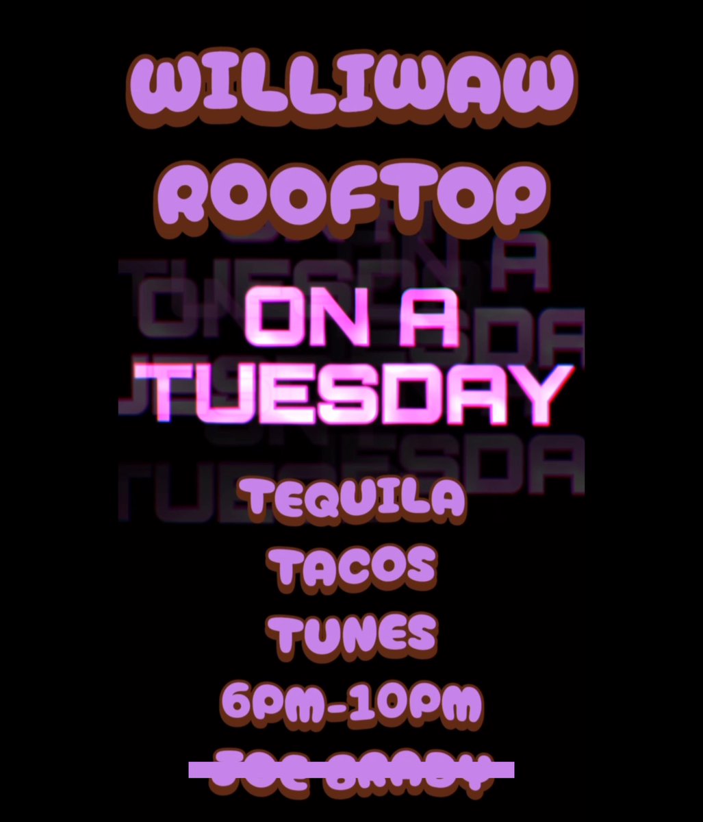 Not gonna make it today but <a href="/WilliwawSocial/">Williwaw</a> will still be open