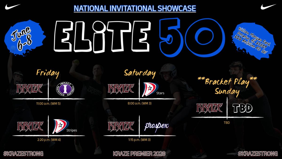 Madelyn Barnette (@mbarnette2029) on Twitter photo Schedule for this weekend in Decatur Alabama. Can’t wait to get back on the field with my teammates!
Hope to see you there!!!!
<a href="/LetsGoICC_SB/">Itawamba Softball</a> <a href="/UNASoftball/">North Alabama Softball</a> <a href="/GstateSB/">Gadsden State Softball</a> <a href="/SoftballCalhoun/">Calhoun Softball</a> <a href="/NWSCC_SB/">Northwest Shoals Softball</a> <a href="/coachangelbrown/">Angel Brown</a> <a href="/StetsonSoftball/">Stetson Softball</a> @2010_kraze Schedule for this weekend in Decatur Alabama. Can’t wait to get back on the field with my teammates!
Hope to see you there!!!!
<a href="/LetsGoICC_SB/">Itawamba Softball</a> <a href="/UNASoftball/">North Alabama Softball</a> <a href="/GstateSB/">Gadsden State Softball</a> <a href="/SoftballCalhoun/">Calhoun Softball</a> <a href="/NWSCC_SB/">Northwest Shoals Softball</a> <a href="/coachangelbrown/">Angel Brown</a> <a href="/StetsonSoftball/">Stetson Softball</a> @2010_kraze