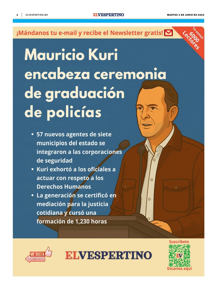 ¡Infórmate antes de que termine el día en Querétaro! 📰 Edición 403 de El Vespertino | Noticias |  elvespertino.mx
𝗦𝘂𝘀𝗰𝗿í𝗯𝗲𝘁𝗲 𝗮𝗹 𝗰𝗮𝗻𝗮𝗹 𝗱𝗲 W𝗵𝗮𝘁𝘀𝗔𝗽𝗽
whatsapp.com/channel/0029Va…