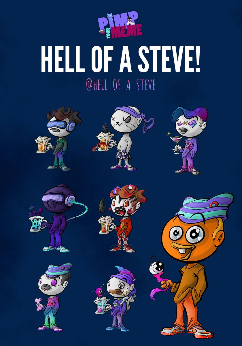 An artist with a unique style! Soon, the mint of a new "Hell of a Steve" collection will be released!

Get editing!

<a href="/Hell_Of_A_Steve/">Hell of a Steve!</a> &amp; <a href="/Syderal_Sydney/">Syderal</a> 

Meme on <a href="/monad_xyz/">Monad</a>