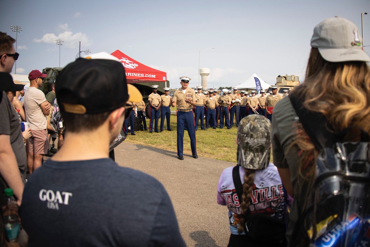 USMCSgtMaj's tweet image. What a fantastic experience to take part in #MarineWeekNashville, where the @USMC is showcasing 250 years of excellence, legacy, and tradition to the local #community.
#Marines250 #USMC250 #Nashville