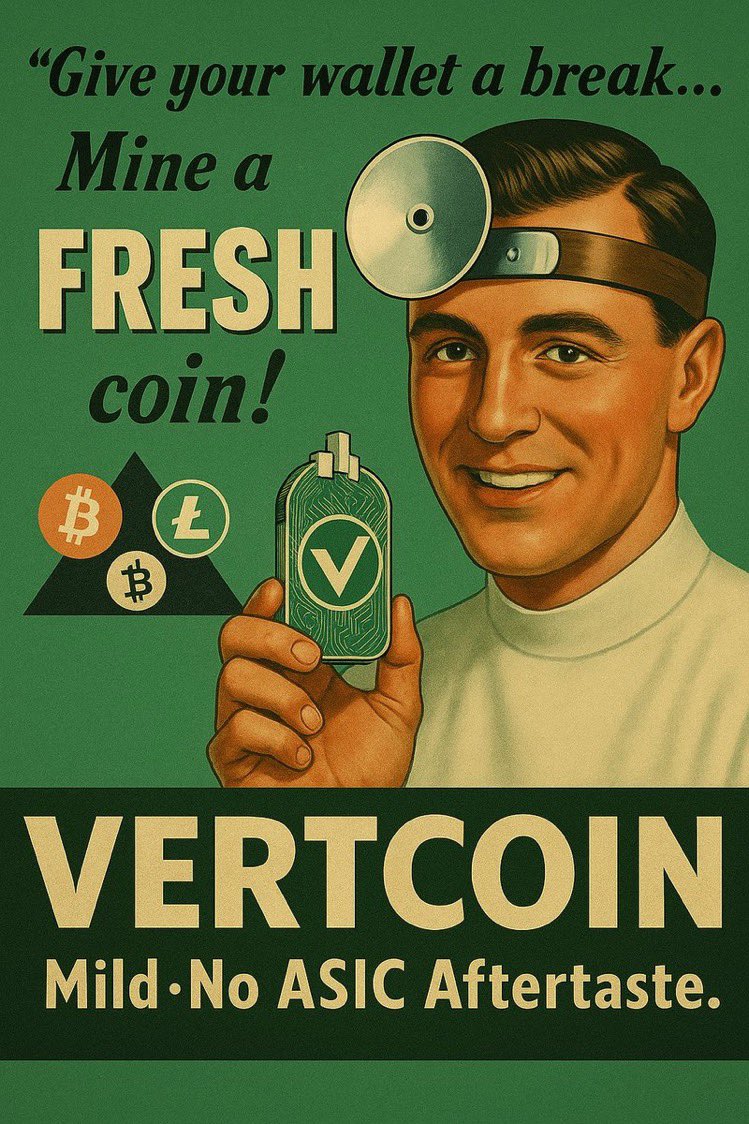 jinnaoxlade's tweet image. 🚀 $VTC is the people&apos;s coin! Decentralized, ASIC-resistant, and GPU-minable for true fairness. Join the @Vertcoin community and mine with your PC today! 💪 #Vertcoin #CryptoForAll