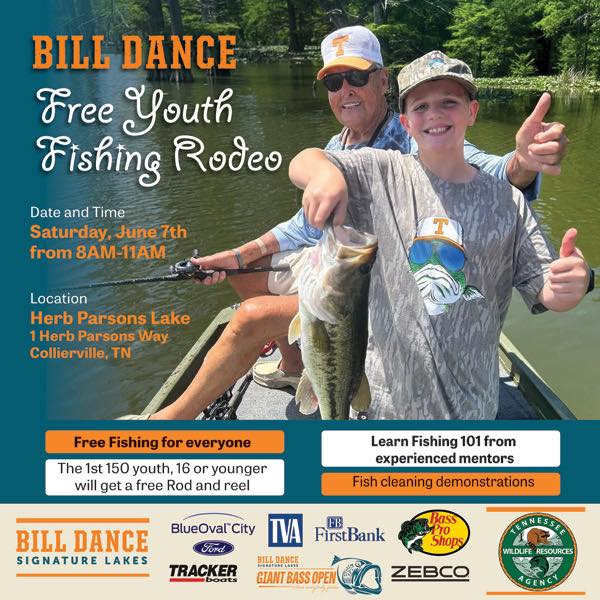 Ford at BlueOval City is excited to sponsor this year’s Bill Dance Fishing Rodeo, a family-friendly morning of fishing, fun, and free gear just for kids!

#FordBlueOvalCity #BillDanceFishingRodeo #GiantBassOpen