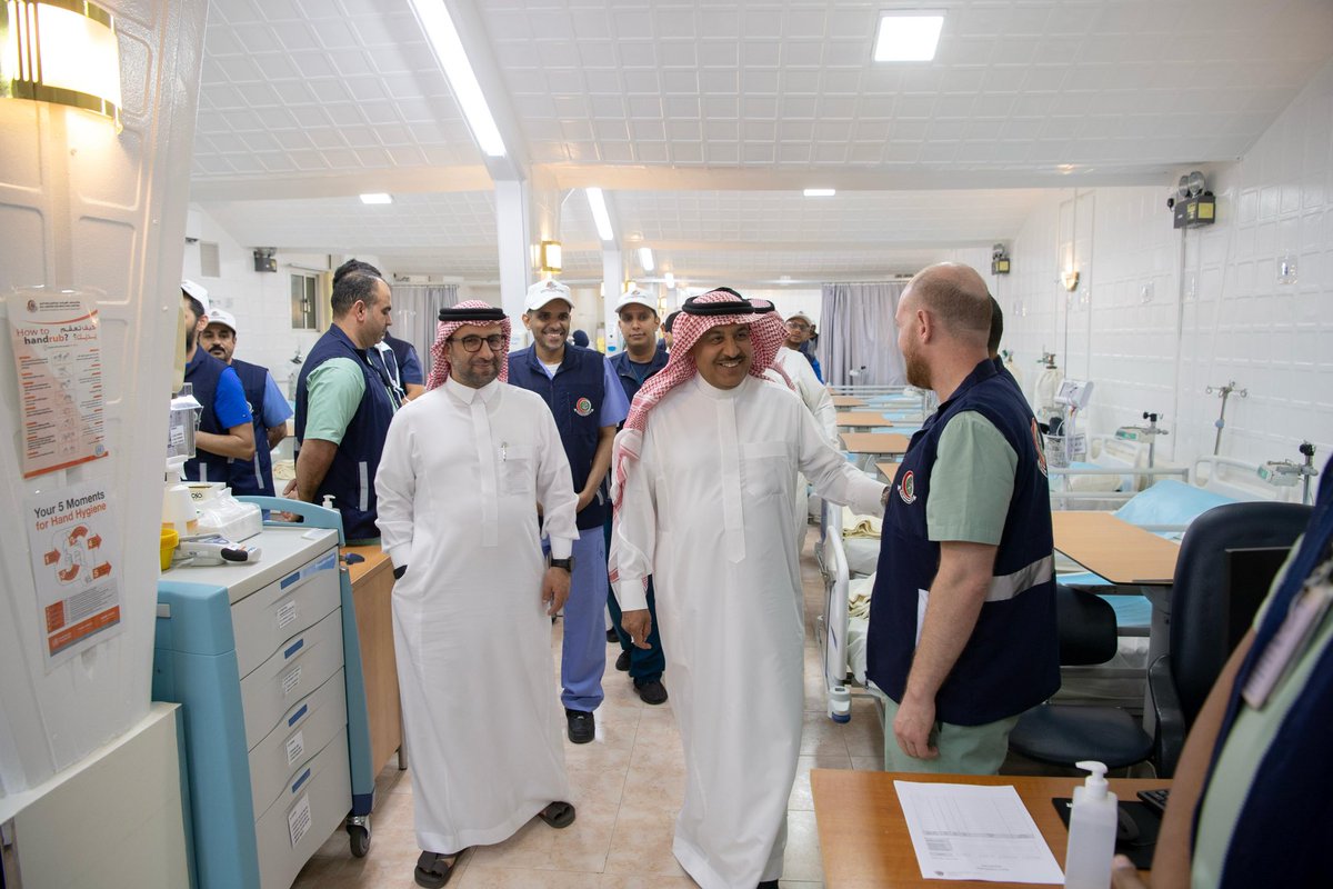معالي المدير العام التنفيذي للشؤون الصحية بوزارة الحرس الوطني في زيارة تفقدية لمركز الطوارئ والإجهاد الحراري وضربات الشمس في مشعر عرفات، ومستشفى الطوارئ في مشعر منى التابعين للشؤون الصحية بوزارة الحرس الوطني.

#MNGHA