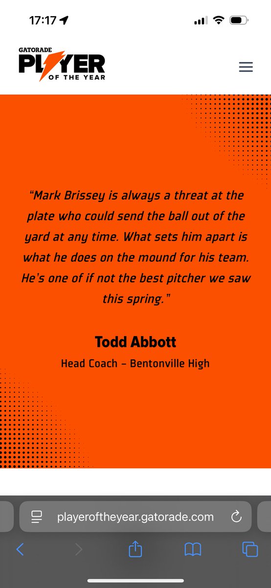 FHS Baseball Booster (@purpledogs2024) on Twitter photo And heโs OURS!!! Congratulations to Mark Brissey! He is the Arkansas Gatorade player of the year for Baseball! We are incredibly proud of you, Mark! <a href="/MarkBrissey/">Mark Brissey</a> <a href="/FayDogBaseball/">PurpleDogBaseball</a> And heโs OURS!!! Congratulations to Mark Brissey! He is the Arkansas Gatorade player of the year for Baseball! We are incredibly proud of you, Mark! <a href="/MarkBrissey/">Mark Brissey</a> <a href="/FayDogBaseball/">PurpleDogBaseball</a>