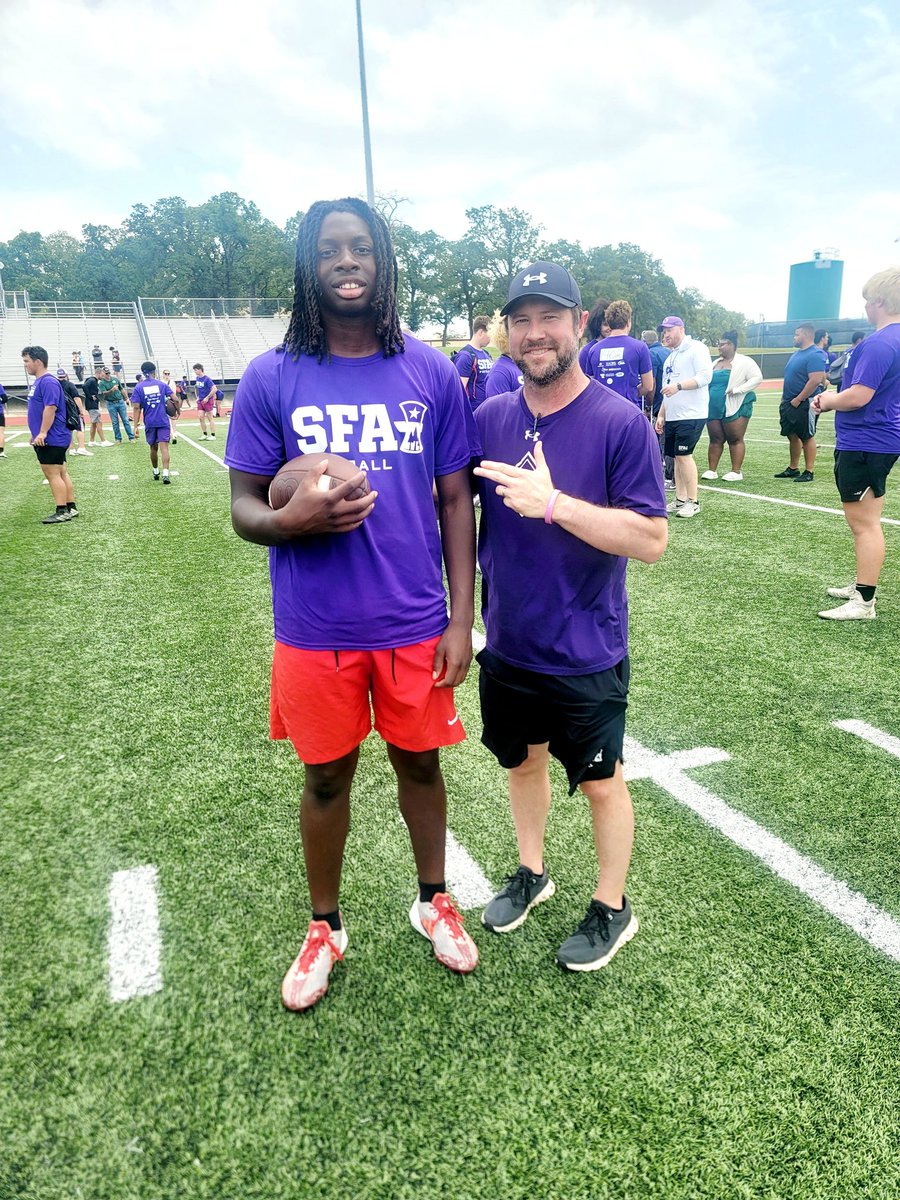 Jaylin (JHawk) Hawkins #2 (@jaylinhawkins02) on Twitter photo Had a good time at the <a href="/SFA_Football/">Lumberjack Football</a> football camp this morning. It was great meeting <a href="/CoachJMay/">Jared May</a> <a href="/E_Edwards49/">Eric Edwards</a> <a href="/HeritageFtball/">Heritage Football</a> <a href="/CoachTeddie/">Thomas Eddlemon M. Ed</a> <a href="/JMitchQB9/">CoachMitchellQBs</a> <a href="/coachbcrouse/">Blaine Crouse</a> <a href="/drobalwayzopen/">David Robinson</a> <a href="/QBHitList/">QBHitList.com</a> <a href="/QBUniverseQBU/">QBUniverse</a> <a href="/TXTopTalent/">TX TOP TALENT</a> Had a good time at the <a href="/SFA_Football/">Lumberjack Football</a> football camp this morning. It was great meeting <a href="/CoachJMay/">Jared May</a> <a href="/E_Edwards49/">Eric Edwards</a> <a href="/HeritageFtball/">Heritage Football</a> <a href="/CoachTeddie/">Thomas Eddlemon M. Ed</a> <a href="/JMitchQB9/">CoachMitchellQBs</a> <a href="/coachbcrouse/">Blaine Crouse</a> <a href="/drobalwayzopen/">David Robinson</a> <a href="/QBHitList/">QBHitList.com</a> <a href="/QBUniverseQBU/">QBUniverse</a> <a href="/TXTopTalent/">TX TOP TALENT</a>