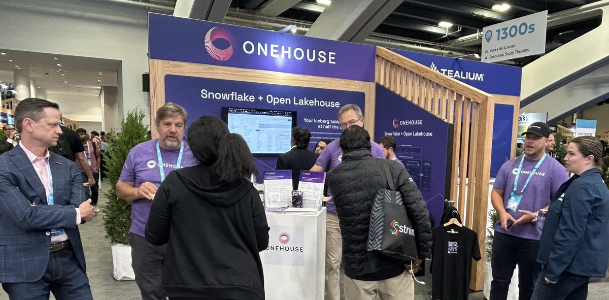 Onehouse (@onehousehq) on Twitter photo Get your #datalakehouse on at #SnowflakeSummit! Swing by booth 1415 and learn how Onehouse can help you deliver an open Snowflake environment with <a href="/ApacheIceberg/">Apache Iceberg</a> right alongside <a href="/apachehudi/">Apache Hudi</a> and <a href="/DeltaLakeOSS/">Delta Lake</a>. Get your #datalakehouse on at #SnowflakeSummit! Swing by booth 1415 and learn how Onehouse can help you deliver an open Snowflake environment with <a href="/ApacheIceberg/">Apache Iceberg</a> right alongside <a href="/apachehudi/">Apache Hudi</a> and <a href="/DeltaLakeOSS/">Delta Lake</a>.