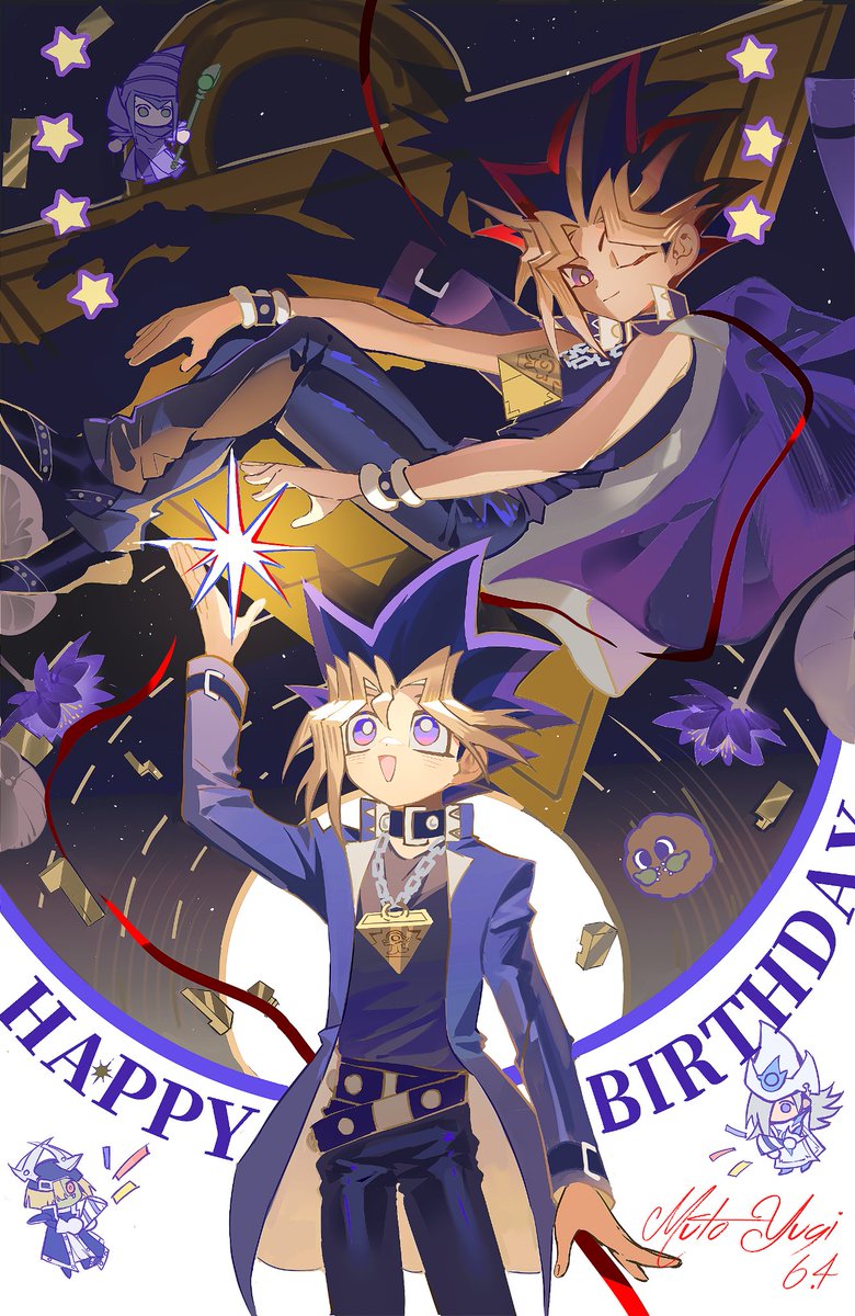 TokiShishishi's tweet image. #遊戲王 #武藤遊戲 #武藤遊戯生誕祭2025     Happy birthday! 武藤游戏