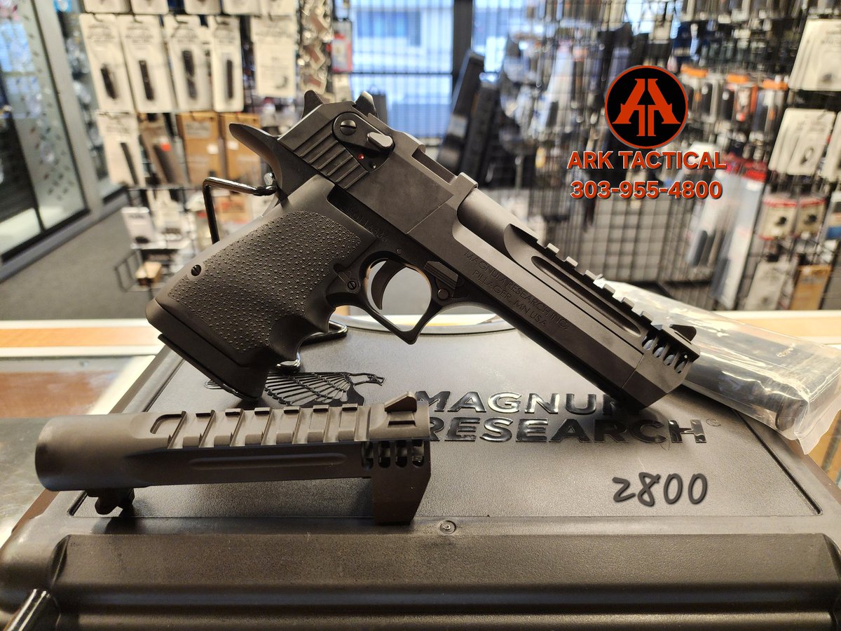 ArkTactical's tweet image. Magnum Research Desert Eagle Comp - 44mag + 50AE conversion barrel and mag