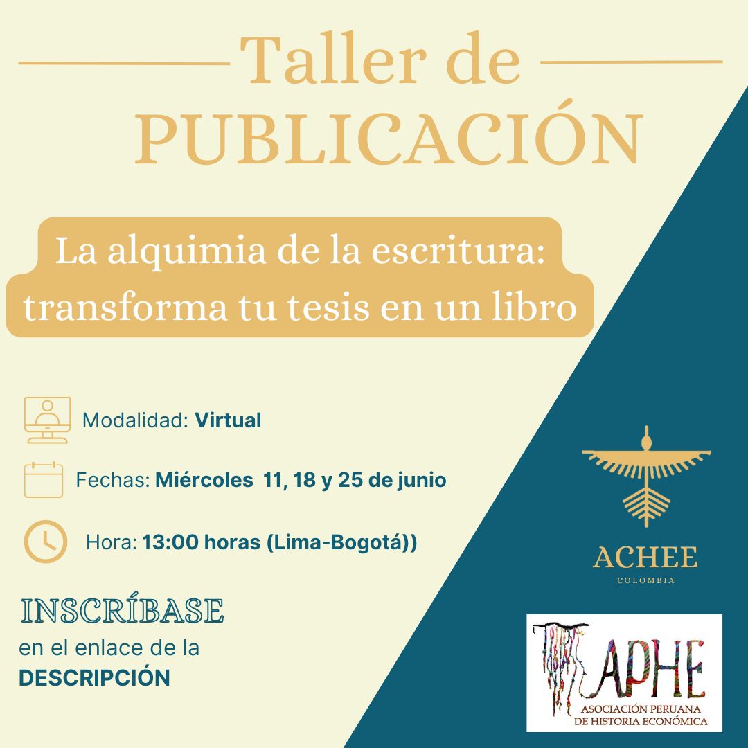 🌟 ¡Transforma tu tesis en un libro y deja tu huella en la Ciencia Abierta! 🌟
📚 Taller: La alquimia de la escritura 
📲 Formulario de inscripción aquí: forms.gle/XYKh3EhKi88yhj…