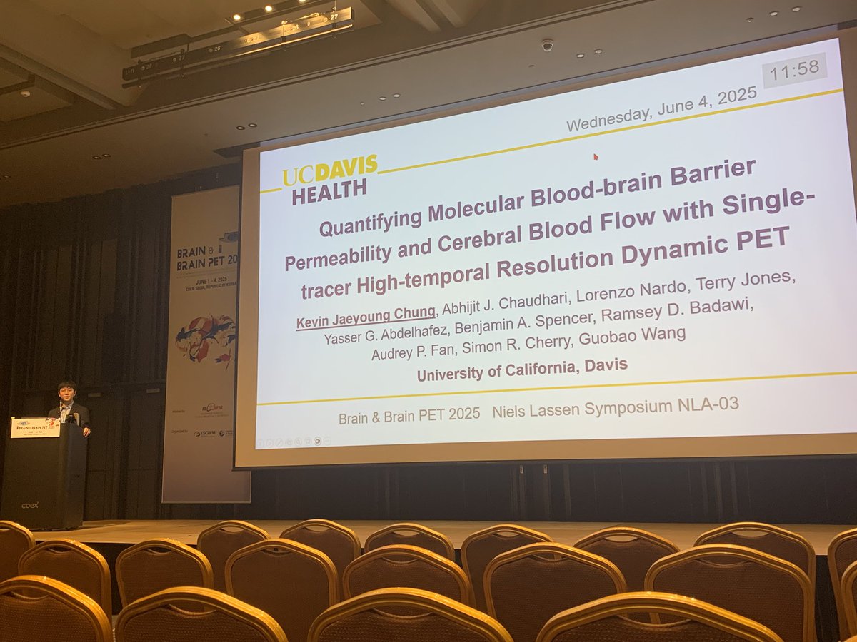 What a dynamic talk by Kevin Chung on assessing BBB permeability AND CBF using a single tracer and dynamic PET!